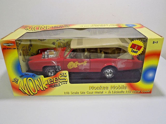 Monkees Mobile 1:18 Scale Die Cast Pontiac Gto American Muscle Car 2002 Ertl Nib
