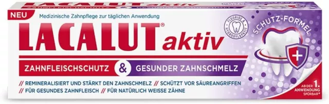 Lacalut aktiv Zahnfleischschutz & Gesunder Zahnschmelz 75 ml