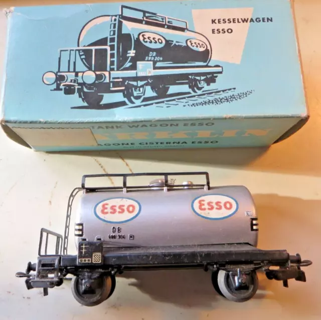 Märklin H0 4501 Kesselwagen Esso der DB in gut in OVP