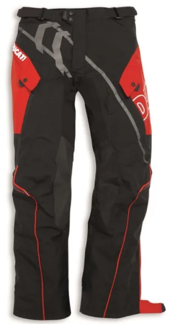 Ducati Textilhose Enduro Herren Motorradhose schwarz rot 9810348