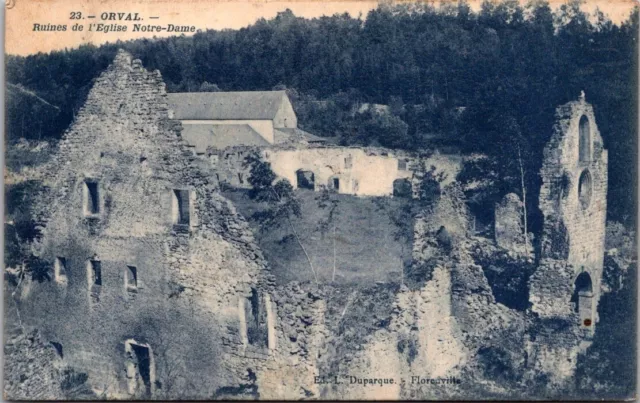 *52081 cpa Belgique - Orval - ruines de l'Eglise Notre Dame