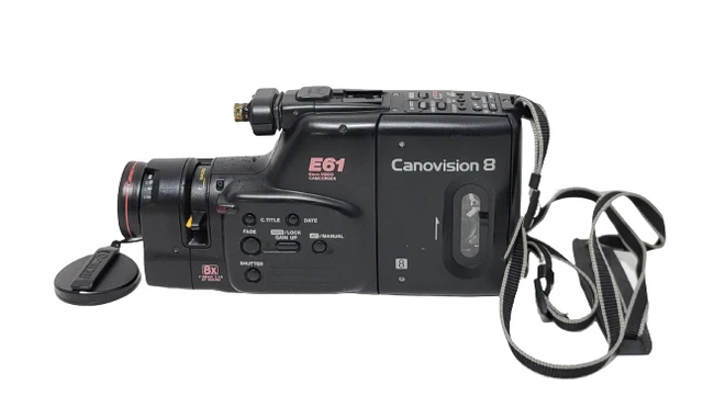 VINTAGE CANON CANOVISION E61 Video Cam Recorder UNTESTED