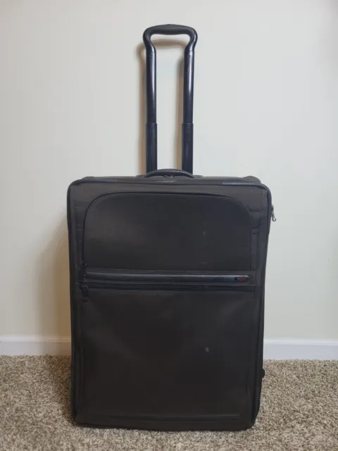 Preowned Tumi 24" Upright Wheeled Expandable Brown Suitcase 22024B4 Luggage