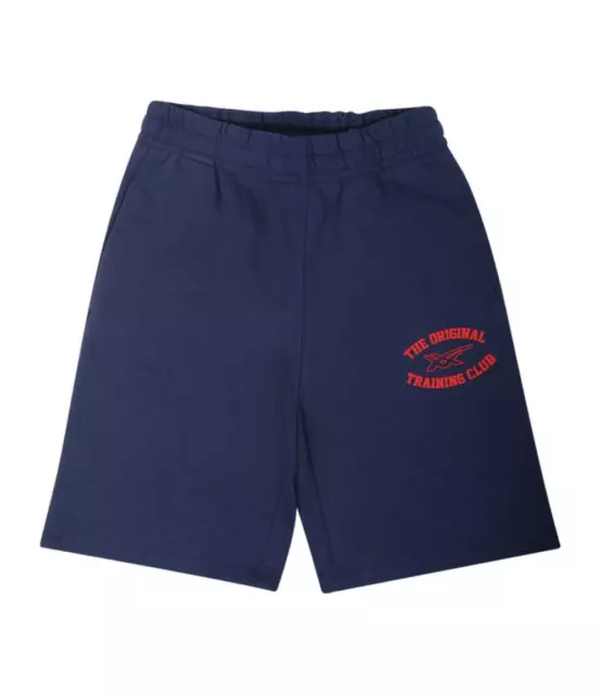 Asics Kid's Essentials Shorts (Größe 11-12y) indigoblaue Trainingsshorts - neu