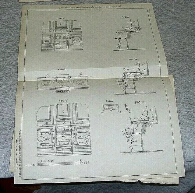 Improvements In  The Construction Of Kitchen Ranges Patent Steven Glasgow 1900