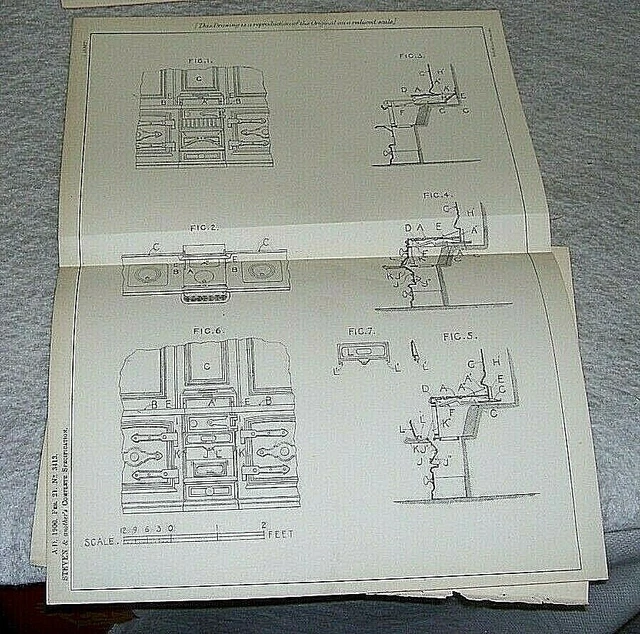 Improvements In  The Construction Of Kitchen Ranges Patent Steven Glasgow 1900