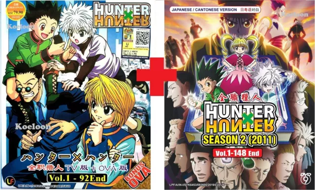 Hunter X Hunter Complete Full Set (Season 1 & 2 + 2 MV) ~ All