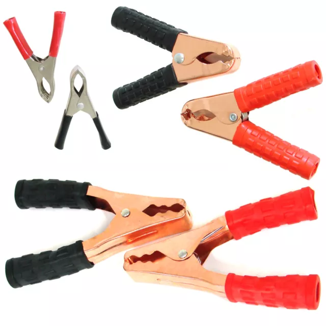 Crocodile Clips Croc Clamps Electrical Cable Terminal Car Battery Electric DIY