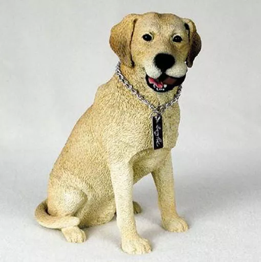 LABRADOR RETRIEVER LAB (YELLOW) MY DOG Figurine Statue Pet Lovers Gift Resin