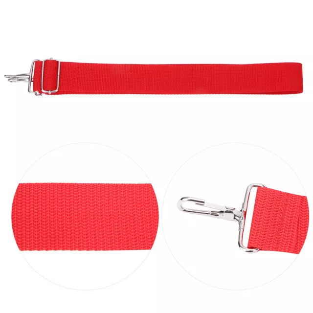 WG02 Polyester Nylon Adjust African Drum Strap Red Snare Drum Strap Belt IDS