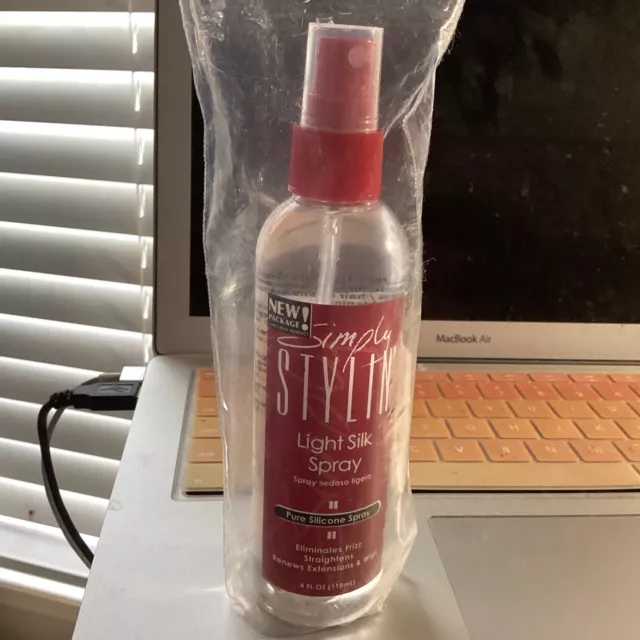Simply Stylin' Light Silk Spray-Pure Silicone Hair Protection from Heat and Humi