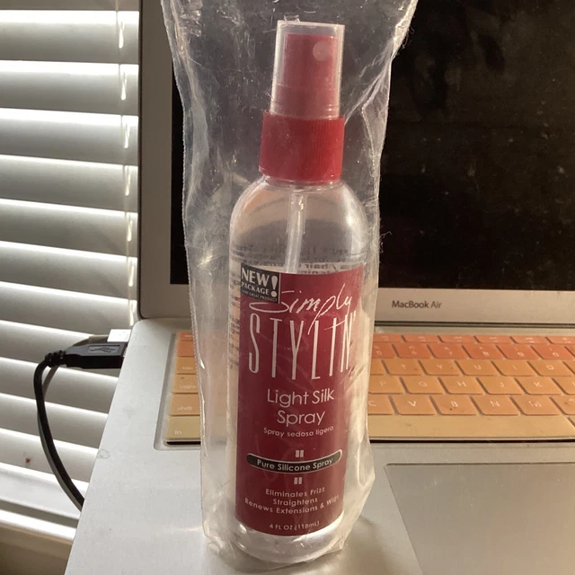 Simply Stylin' Light Silk Spray-Pure Silicone Hair Protection from Heat and Humi
