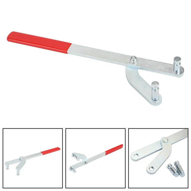 Focket Outil de Support de Poulie, Acier au Carbone 3415 Support de Poulie à Came Outil de Maintien de Poulie d'arbre à Cames avec 4 Adaptateurs Remplacement pour Cnady Focket Outil de Support de Poulie, Acier au Carbone 3415 Support de Poulie à Came Outil de Maintien de Poulie d'arbre à Cames avec 4 Adaptateurs Remplacement pour Cnady
