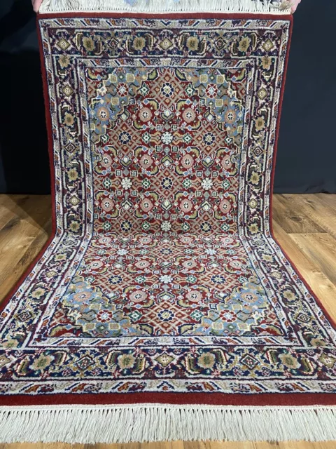 Schöner Feiner Handgeknüpfter Orientteppich Herati Täbriz Nain TOP Rug 160x90cm