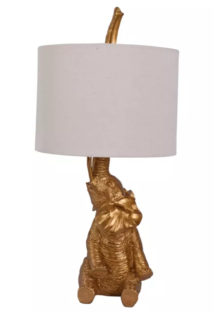 Elefante Figura Lámpara Infantil de Sala Estar Mesa 55cm Decorativa Nuevo