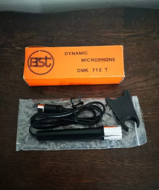 Vintage BST Dynamic Microphone DMK 712 T État Neuf