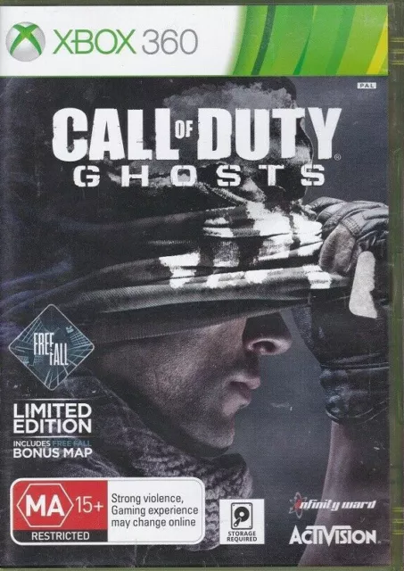 Call of Duty Ghosts Limited Edition: Xbox 360 (4M, 2-Disc Set,Activision,PAL)