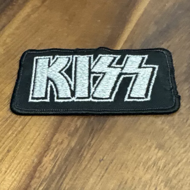 Vintage KISS Vintage Silver Logo Patch From KISS Army Kits 1970'S AUCOIN