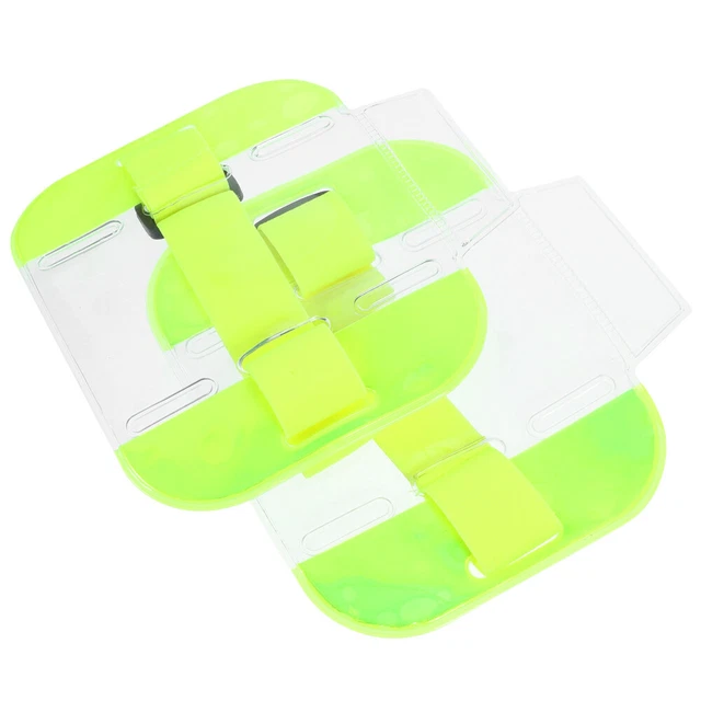 2Pcs Armband ID Cards Holder Badge Storage Holders Arm Badge Holders Cards Arm
