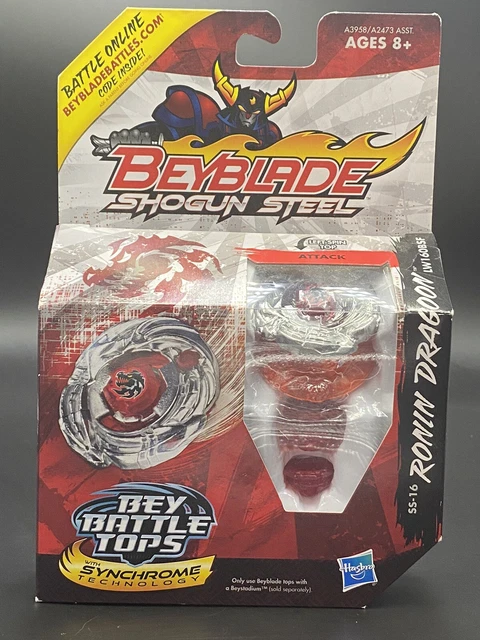 toupie shogun steel ss-16 ronin dragoon hasbro metal beyblade