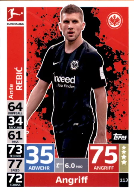 Topps Match Attax 18/19 - 113 - Ante Rebic