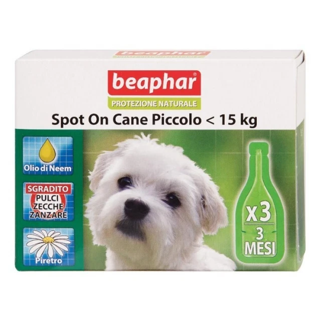 BEAPHAR Protezione Natural Spot on Scudo - 3 bug repellant treatment