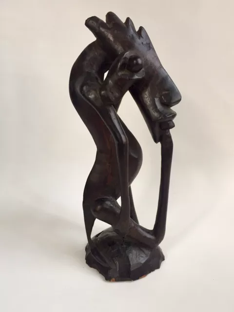 Afrikanische Kunst Figur Holzfigur  Abstrakte Kunst ( Makonde - Tansania ?)