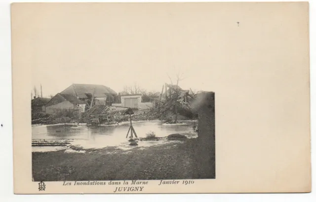 JUVIGNY - Marne - CPA 51 - the Floods of 23 and 25 January 1910 - view N° 25