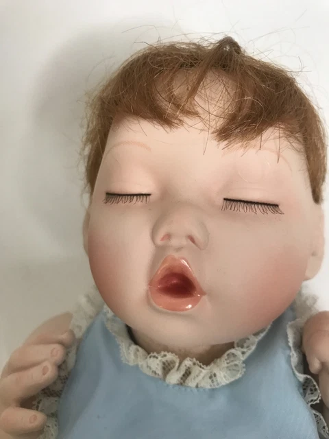 The Ashton-Drake Galleries "Good As Gold" Porcelain Sleeping Baby 2