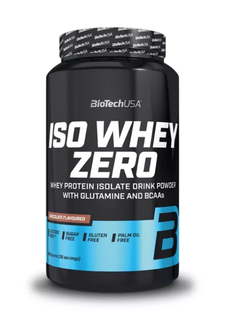 (43,85 EUR / KG) BiotechUSA Iso Whey Zero - 908g Dose Wheyprotein Isolat