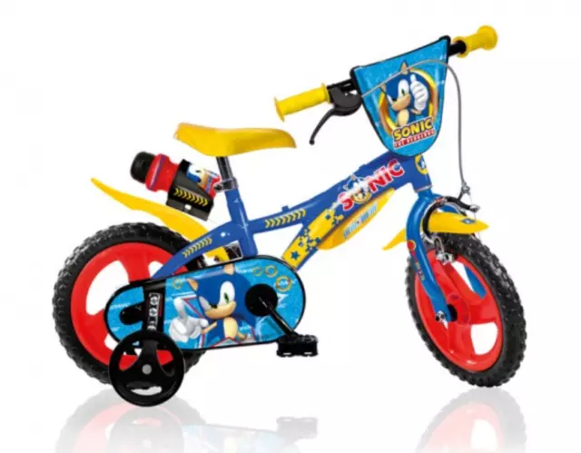 Bici Bicicletta Dino Bikes Sonic 3 4 5 Anni Bimbo Bambino - 12" -  612L-Sc