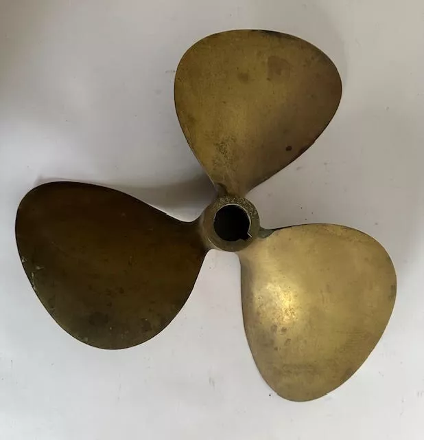 Vintage Boat Propeller Solid Brass Antique Prop Home Decor-12"D