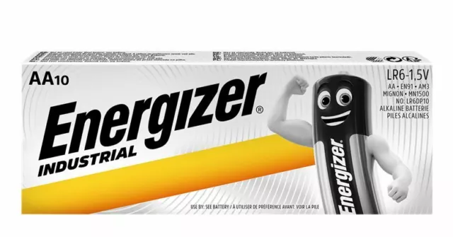 Energizer Industrial Aa & Aaa Alkaline Batteries Lr03 Lr6 Expiry Long