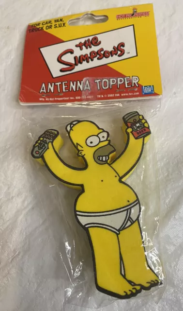 Vintage Homer Simpson The Simpsons Antenna Topper - 2002 - New / Sealed NOS