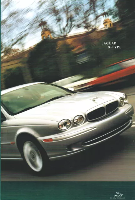 BIG 2002 JAGUAR X-TYPE Brochure / Catalog: 2.5, 3.0 Litre/Liter