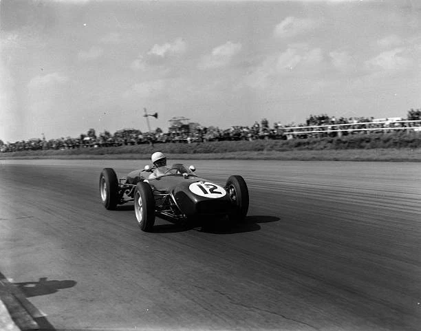 1960 BRITISH RACING Driver John Surtees In Action In A Lotus OLD PHOTO ...