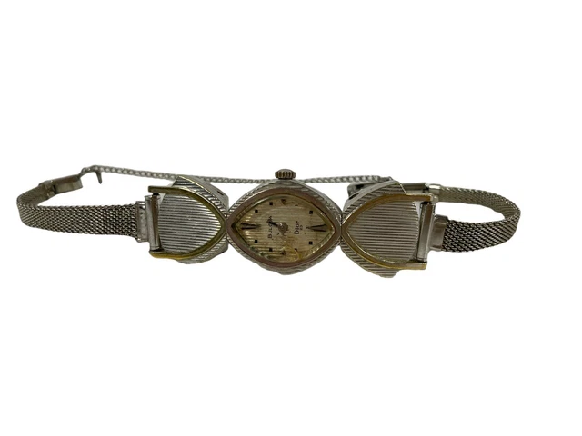 BULOVA Christian Dior Vintage h62660 watch rolled gold plate N3 10kt