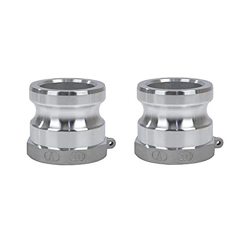 Quafwia 2 pcs Aluminum cam lock fittings (2 Part A) cam groove hose fitting