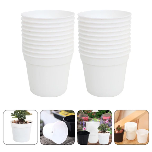 BYFRI 12pcs Mini Terracotta di Argilla Ceramica Ceramica Planter Vasi di Fiori Vasi Nursery Grande per Le Piante Crafts Bomboniera 3x3cm