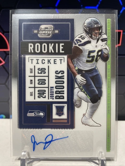 2020 Contenders Optic Jordyn Brooks Auto Rookie SEATTLE SEAHAWKS /TEXAS TECH