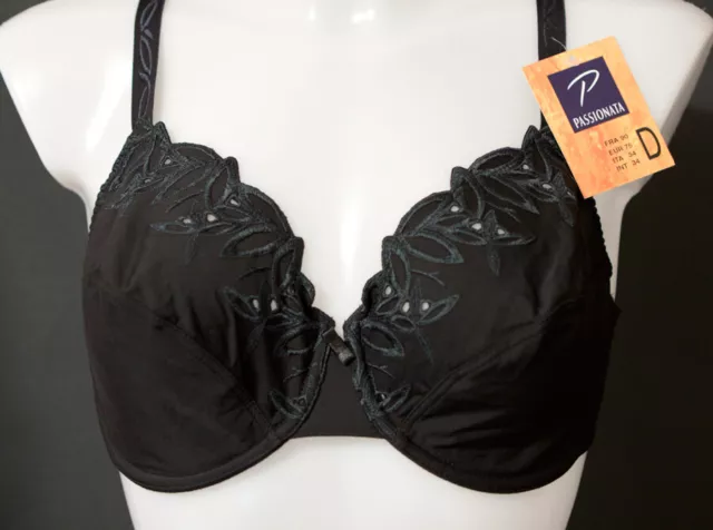 Passionata Essaouira Underwired Bra, 5471, Blue/Black, White – Bnwt