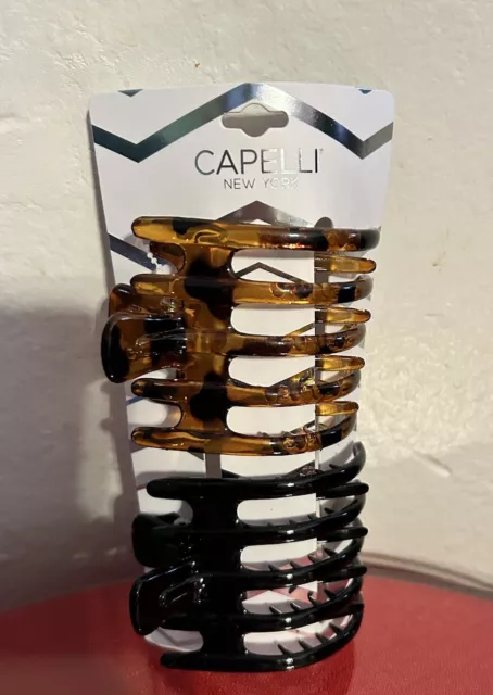 Capelli New York Set Of 2 Hair Clips/Claws New In pkg