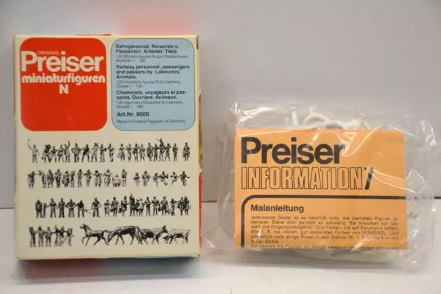 Preiser 9000 Figurenset ca 100 Passanten Arbeiter zum selbstmalen    - Set 5