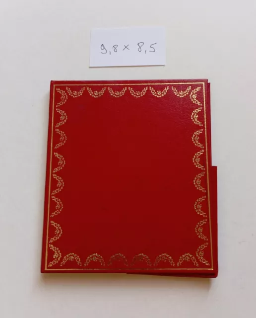 CARTIER Red Cover Wallet Custodia per Booklet and Watch Warranty - C