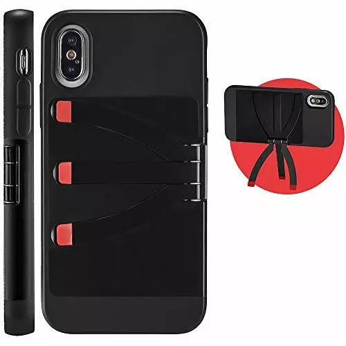 JOBY StandPoint Cover iPhone X e iPhone XS, Custodia Protettiva con (a9p)
