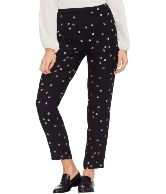 Vince Camuto Womens Ditsy Print Casual Lounge Pants, Black, Small