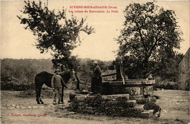 CPA JUVIGNY-sous-ANDAINE Les ruines de Bonvouloir Le Puits (868659)