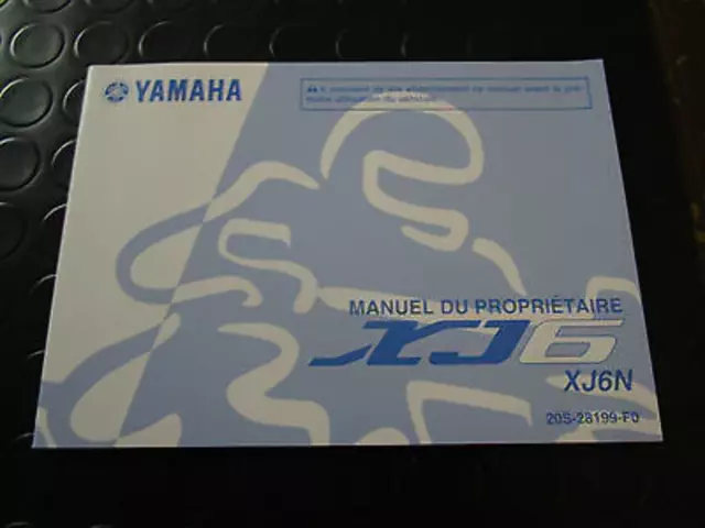 Manuale D'uso E Manutenzione Originale Yamaha In Lingua Francese Per Xj6