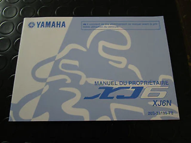 Manuale D'uso E Manutenzione Originale Yamaha In Lingua Francese Per Xj6