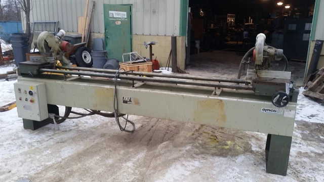 OMGA 10" Two Headed 45 Degree Sliding Miter Cutting Woodworking Cut-Off Saw OMGA 10" Two Headed 45 Degree Sliding Miter Cutting Woodworking Cut-Off Saw